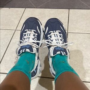 Skechers Navy and White Sneakers